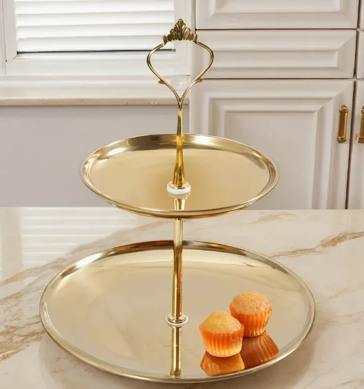 2-Tier Gold Display Stand/Cupcake Stand