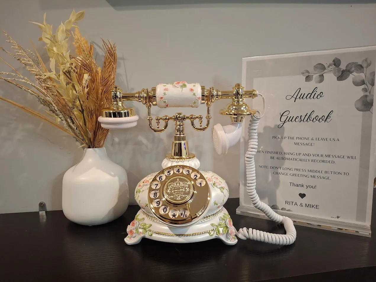 VINTAGE PHONE AUDIO GUESTBOOK