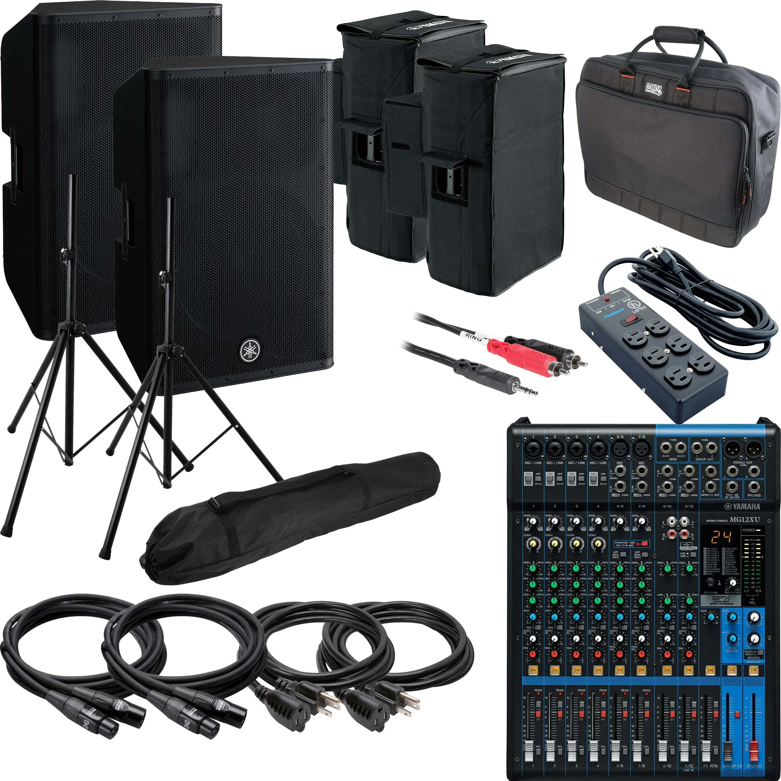 PA Soundsystem | 2x Yamaha 10"Speaker incl. Cables