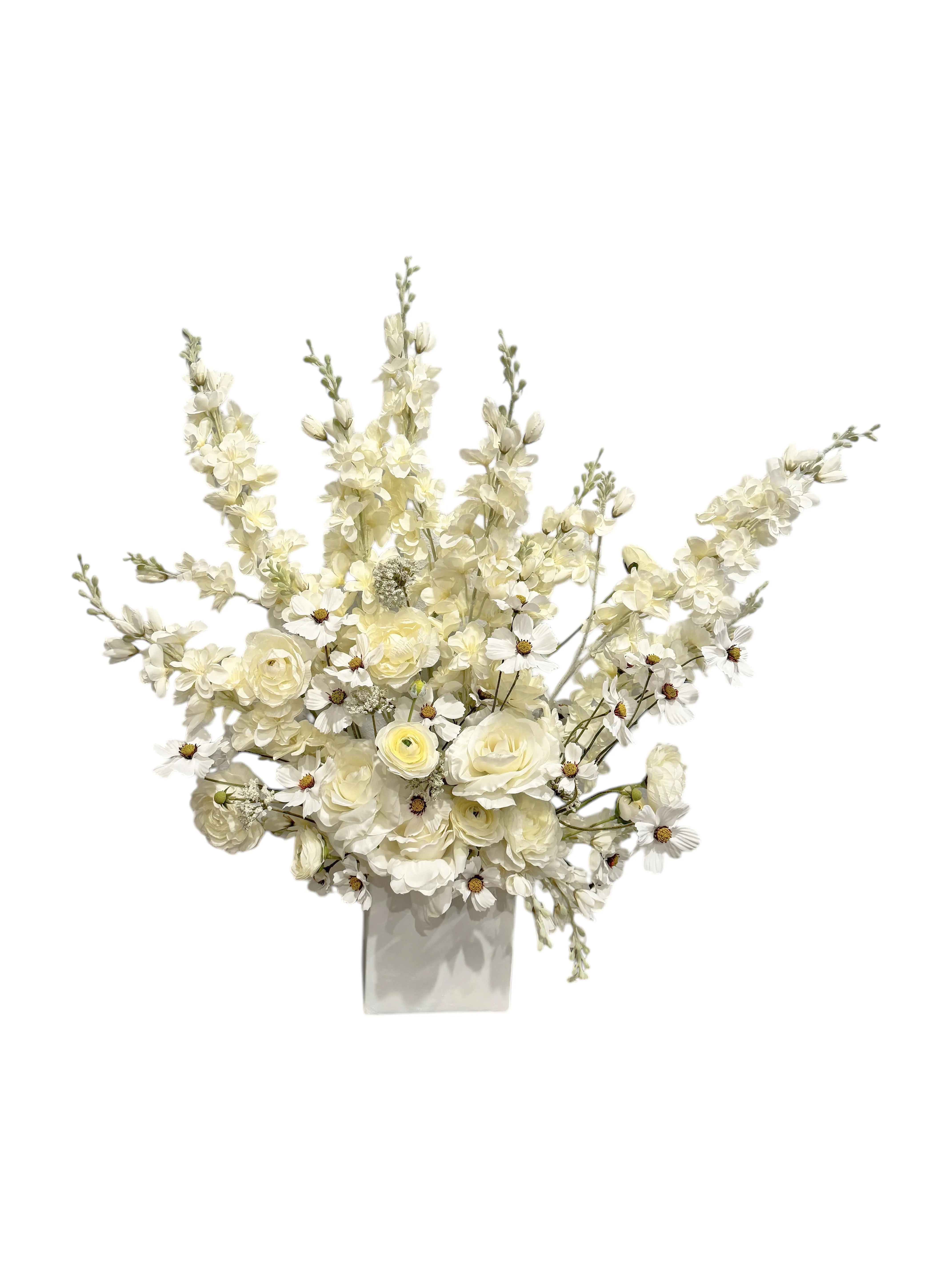 White Flower Floor Arrangement 