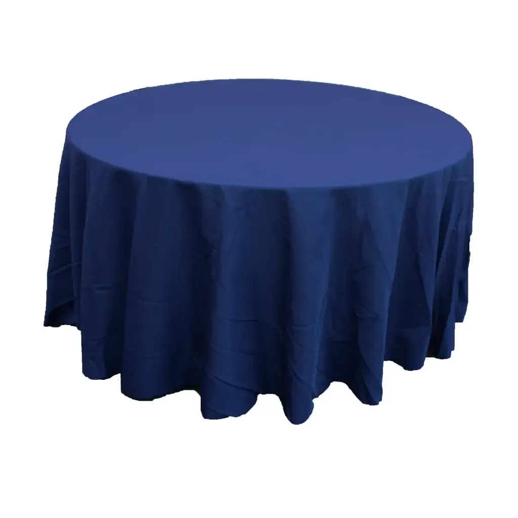 Navy Blue Round Linens 