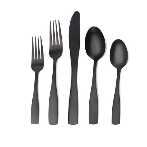 MATTE BLACK FLATWARE