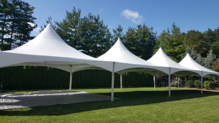 20x20 High Peak Frame Tent Bundle - 4 Tent Rental ( 20x80 ) / Tent Set Up & Tear Down Included In Price