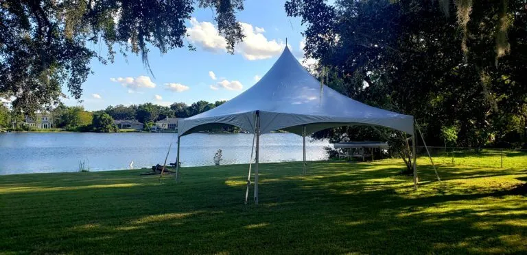 20x20 High Peak Frame Tent / Tent Set Up & Tear Down Included In Price