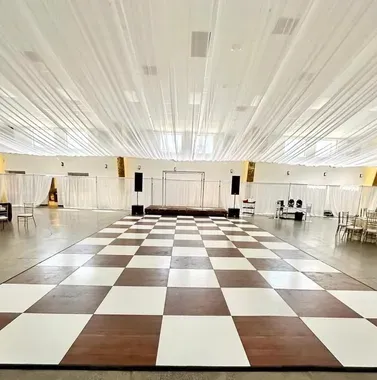 Dark Maple & Ivory Checkered Dance Floor