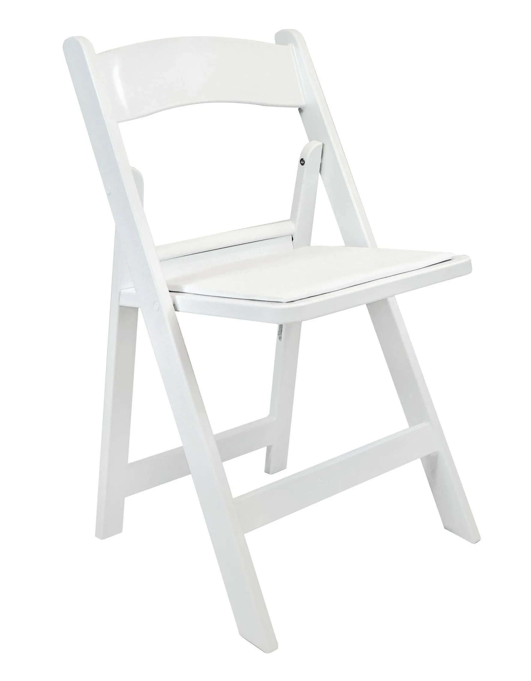 White shop padded chair
