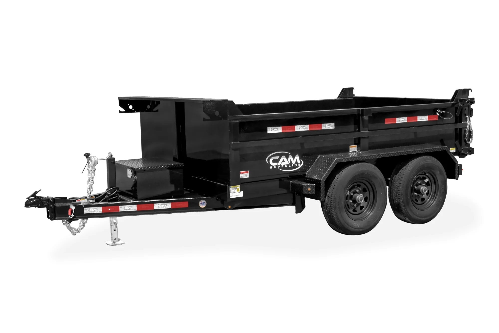 Cam Superline Dump Trailer (7'x16', 16,800 lb Capacity with Ramps)
