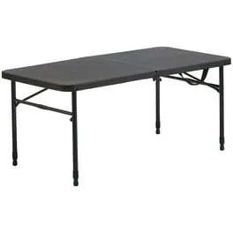 40" light duty black folding table