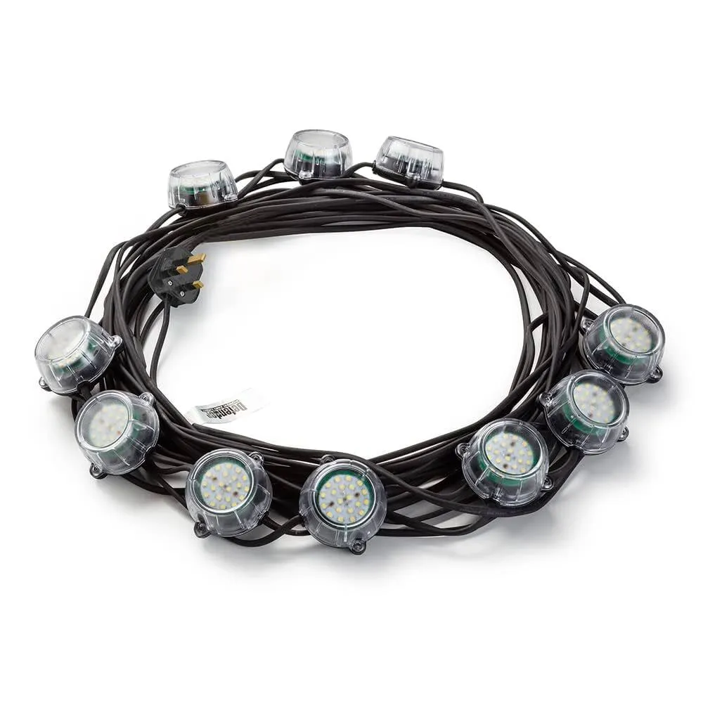 50W Heavy Duty LED Encapsulated Festoon String Lights 22m