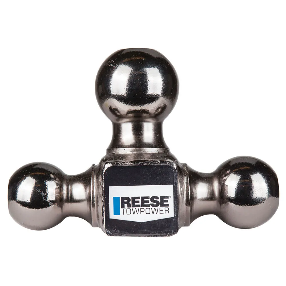Montaje de bola triple (1-7/8", 2" y 2-5/16") compatible con receptor de 2", unidad individual.