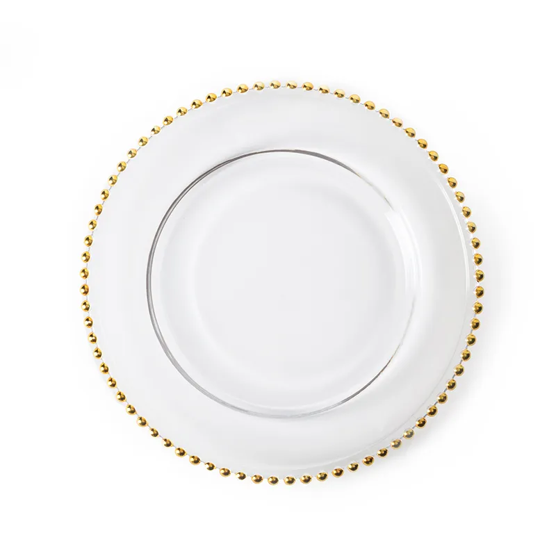 Plastic gold beaded underplate 