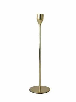 GOLD CANDLE STAND (M) 27cm