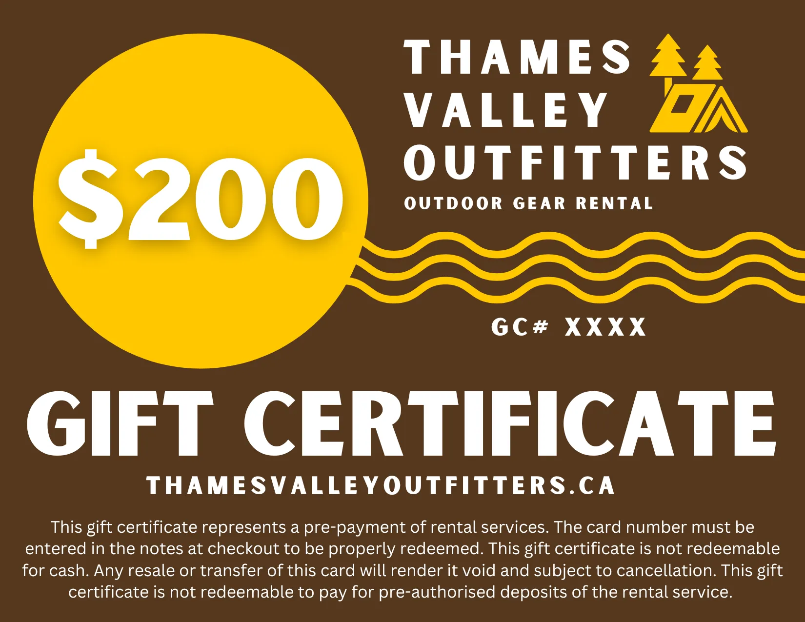 $200 Gift Certificate