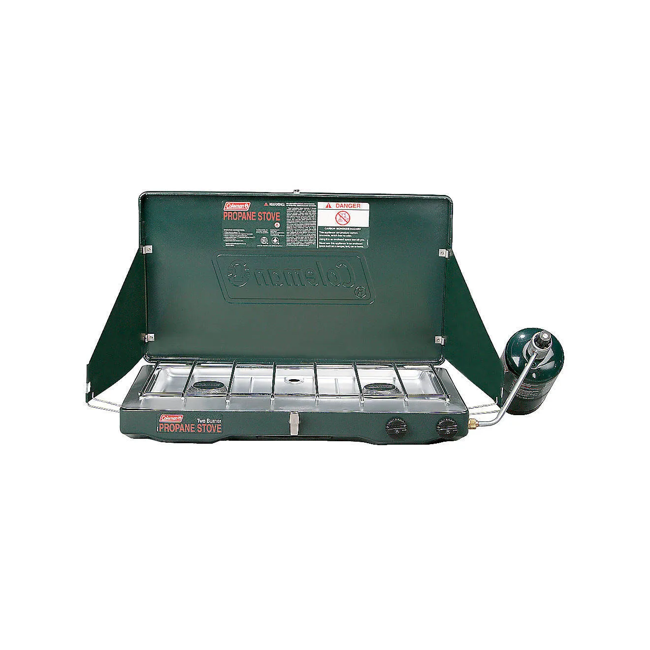 Camp Stove - 2 Burner (includes 16oz Propane gas cylinder & Lighter)