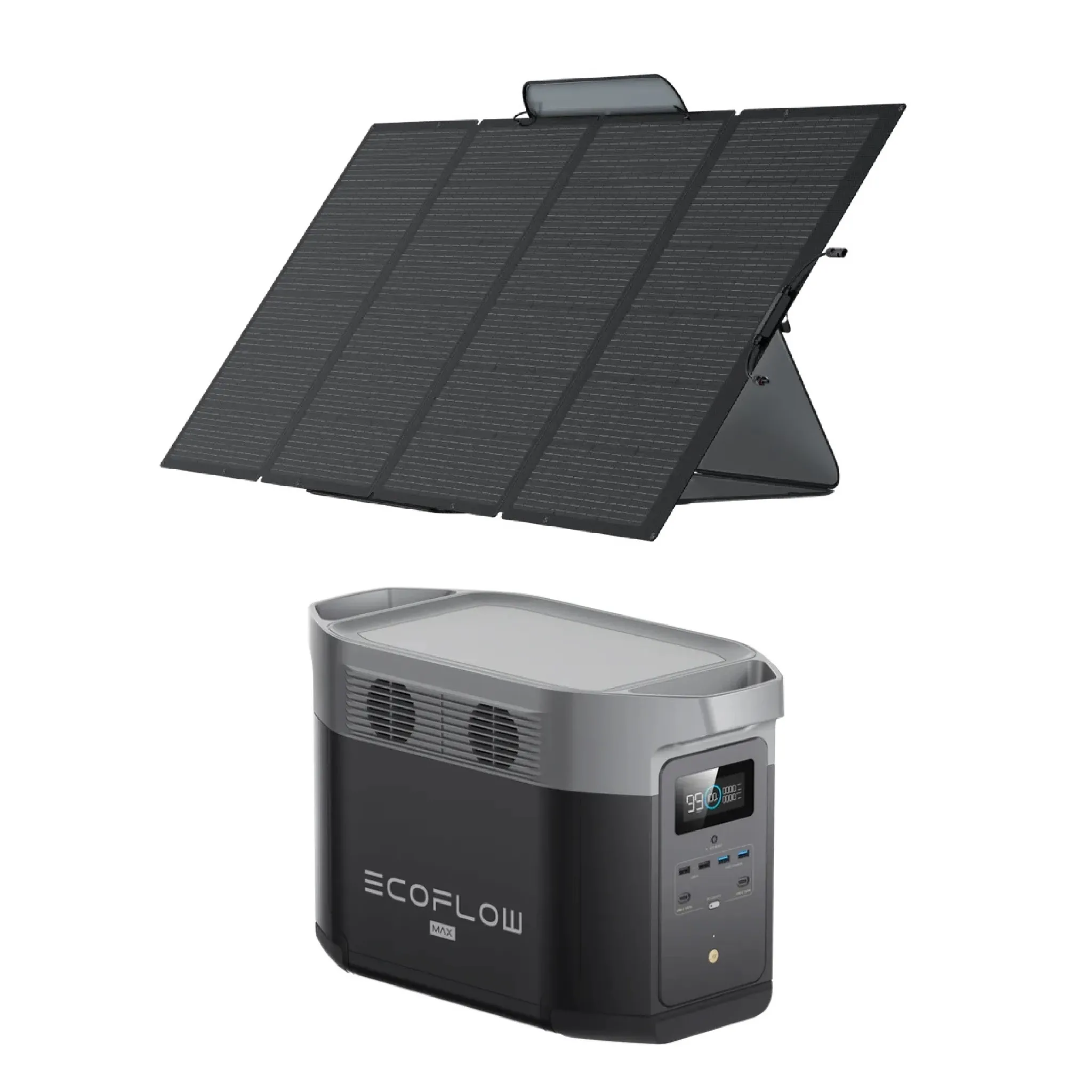 EcoFlow DELTA Max 2000 Power Station 2016wh + EcoFlow 400 watt Solar Panel huren
