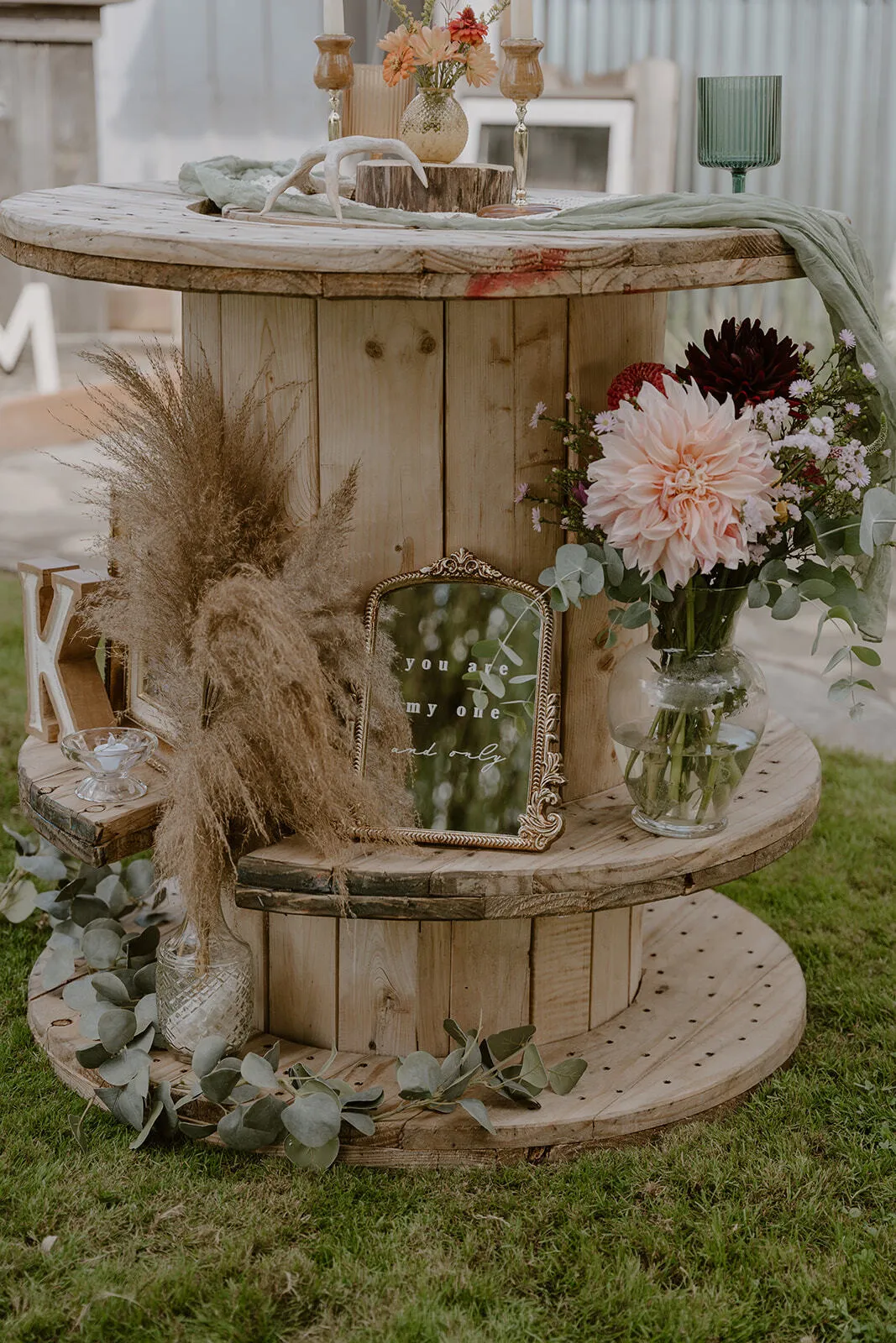 Wood Table Spool