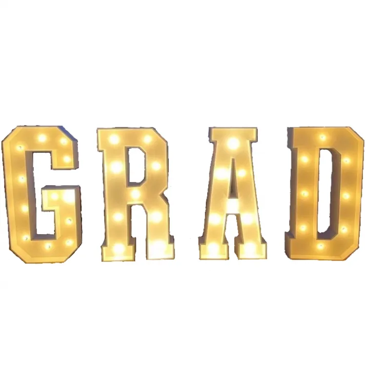 Marquee Letters - "Grad"