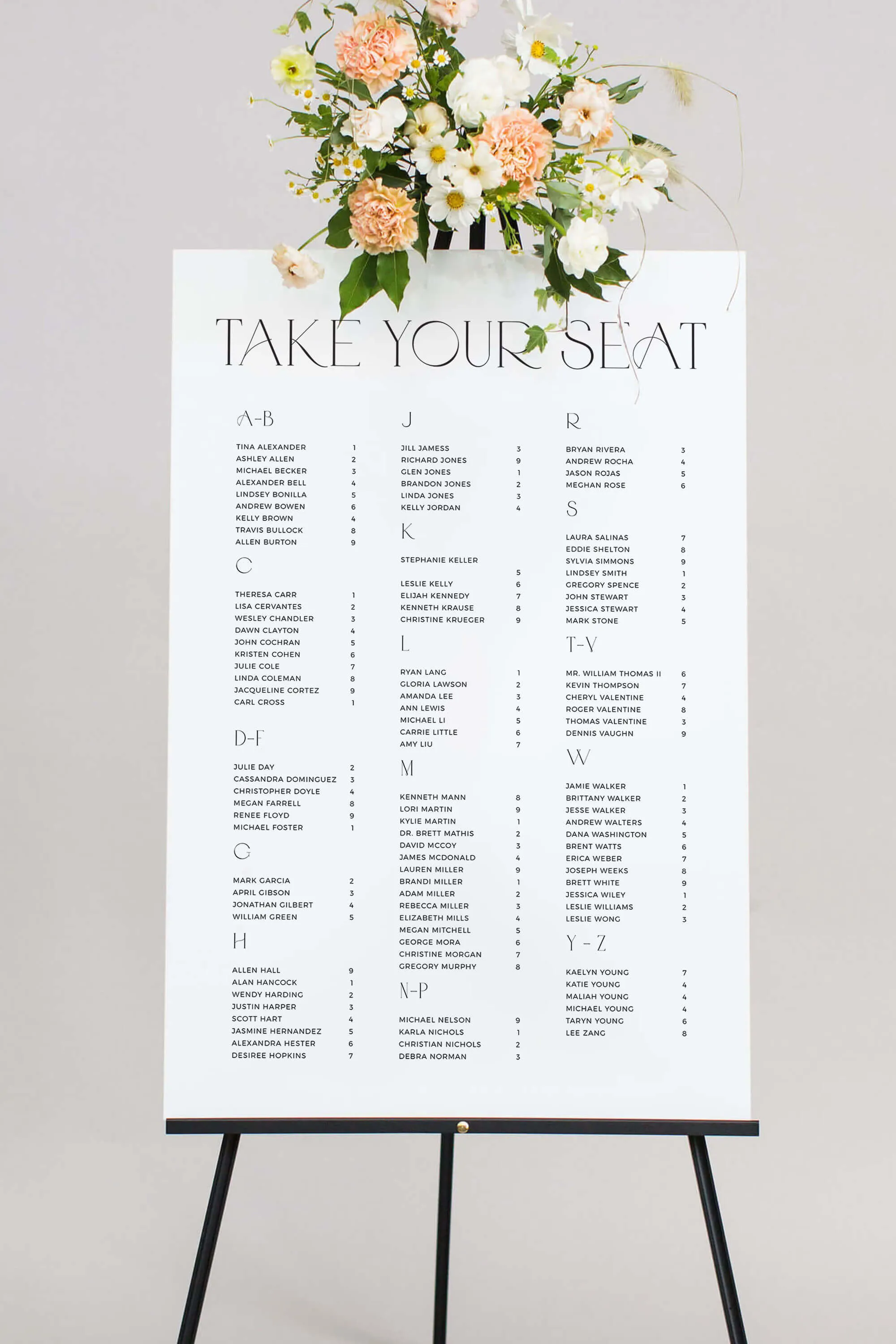 Seating Chart