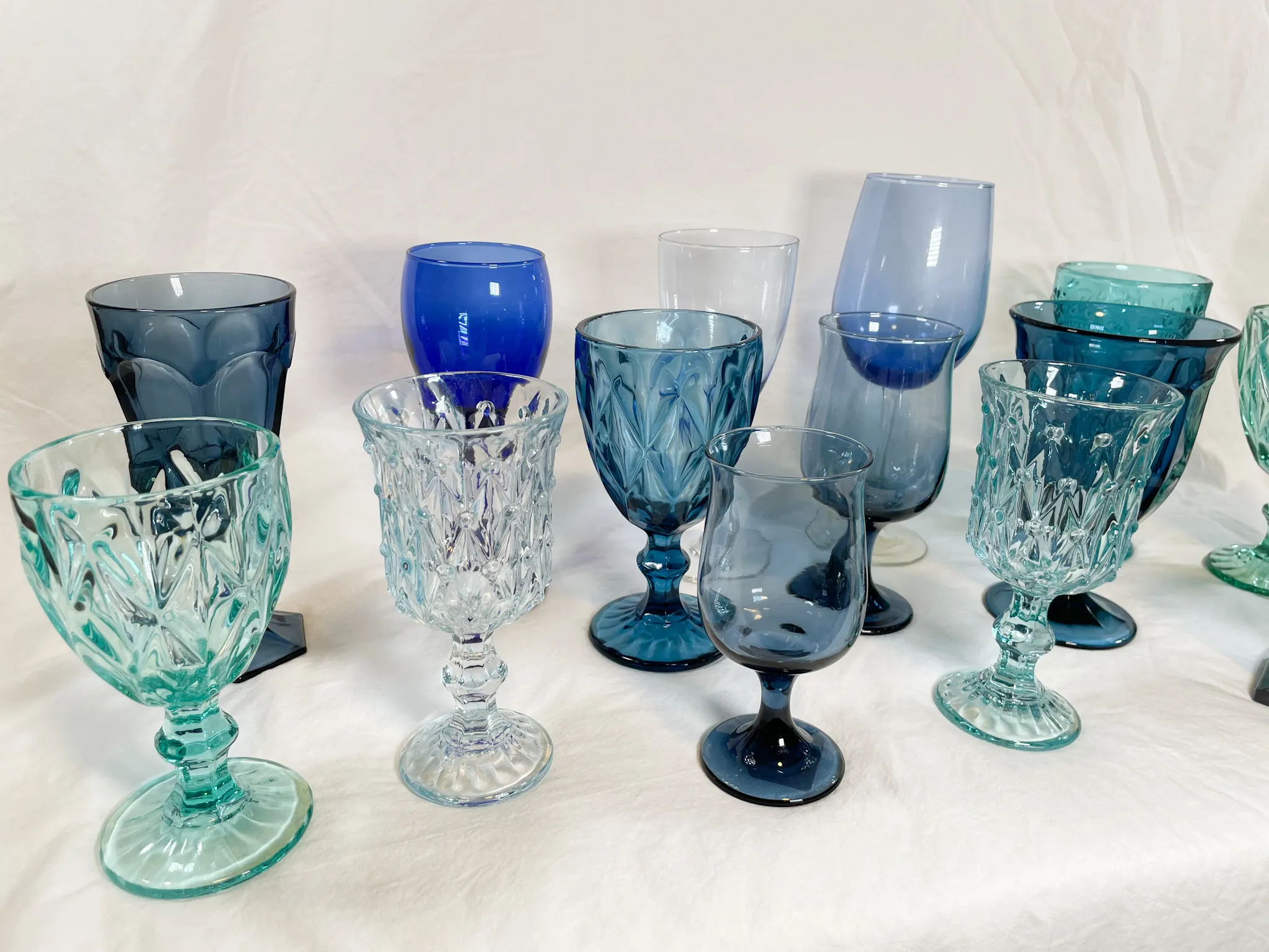 Blue Goblets, Assorted