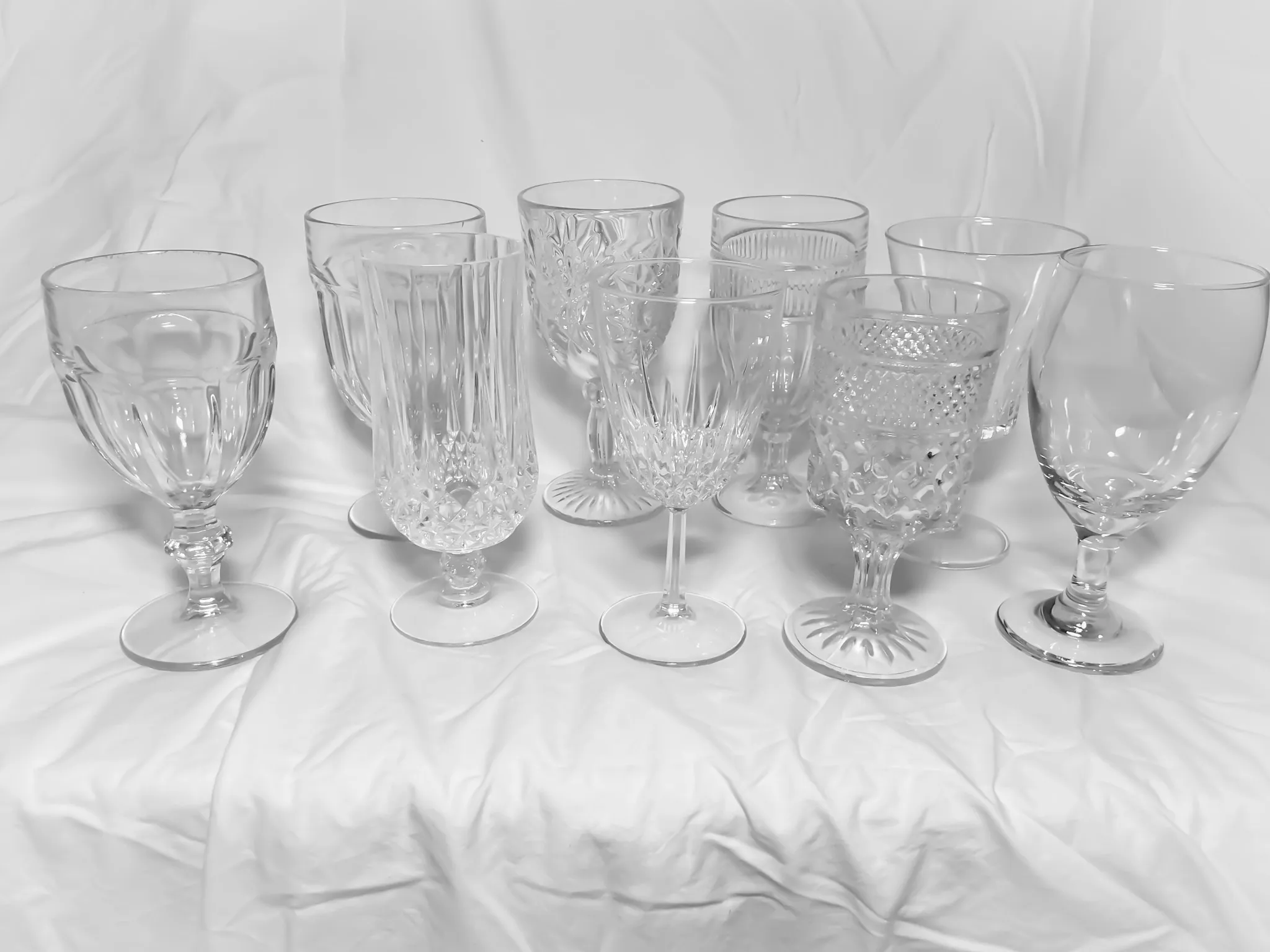 Shabby Chic Goblet Assortment 8-12 oz