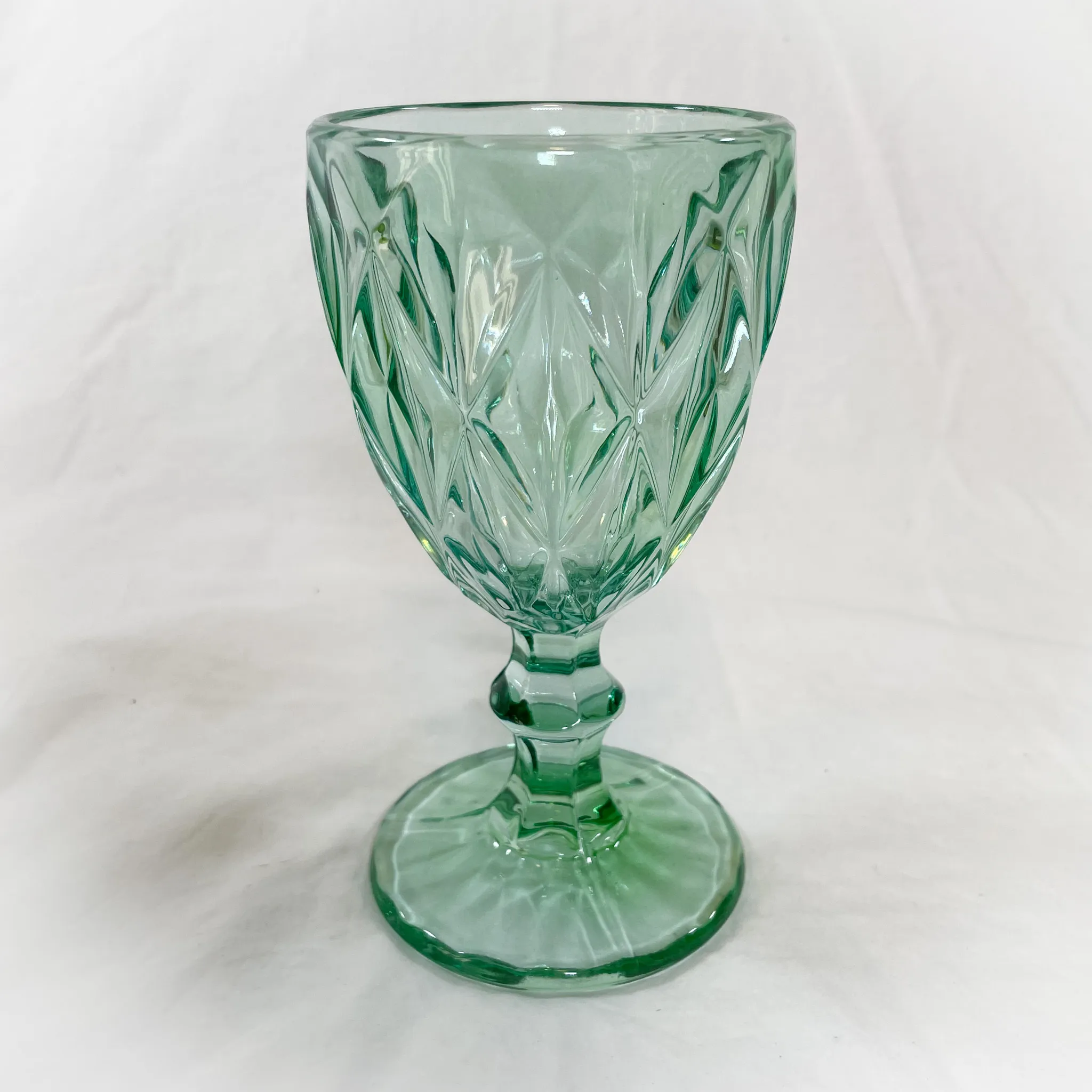 Sea Foam Green Goblet 7oz