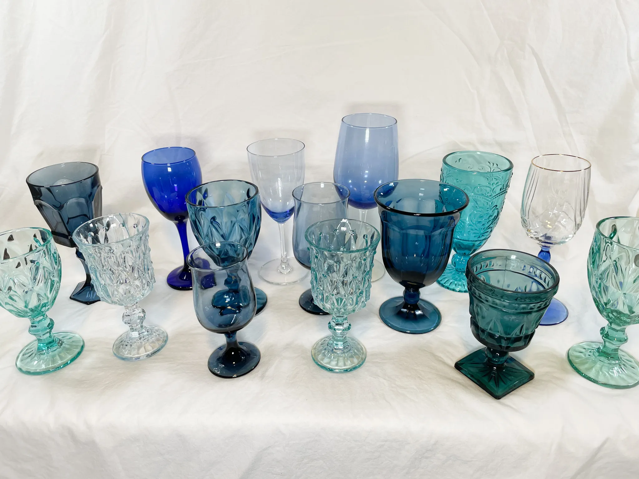 Blue Goblets, Assorted