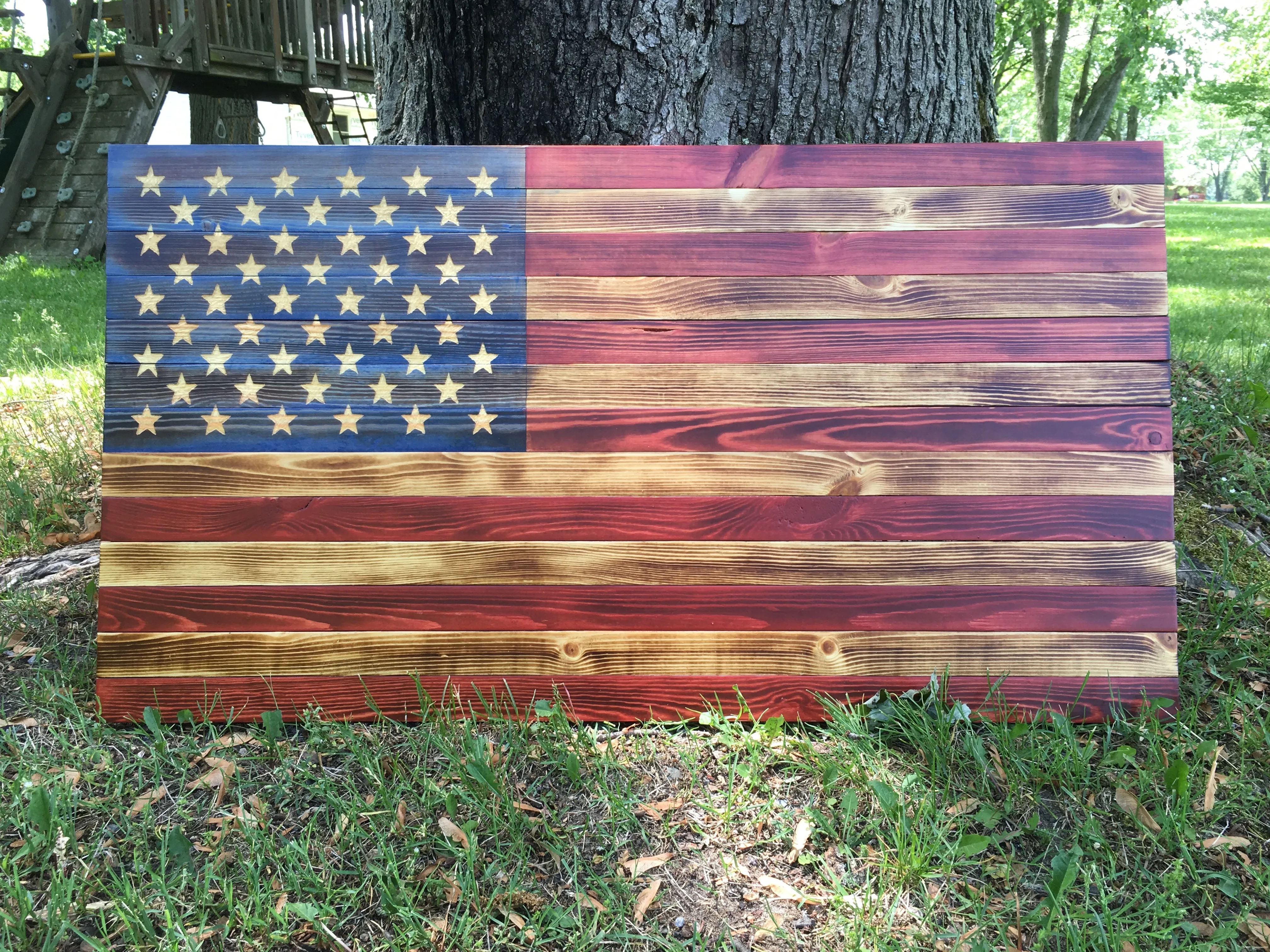 American Flag, wood