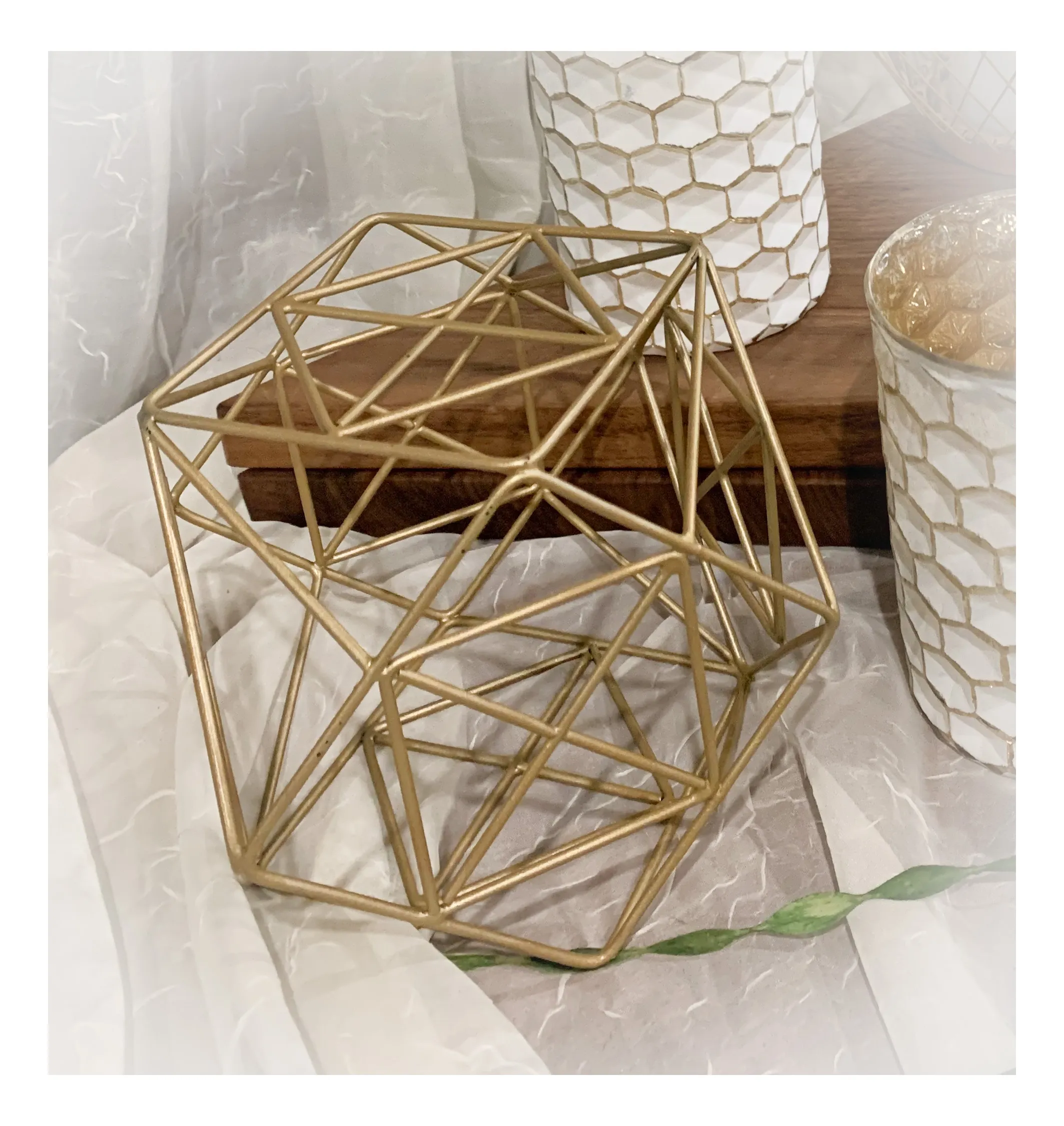 Gold Hexagon Orb