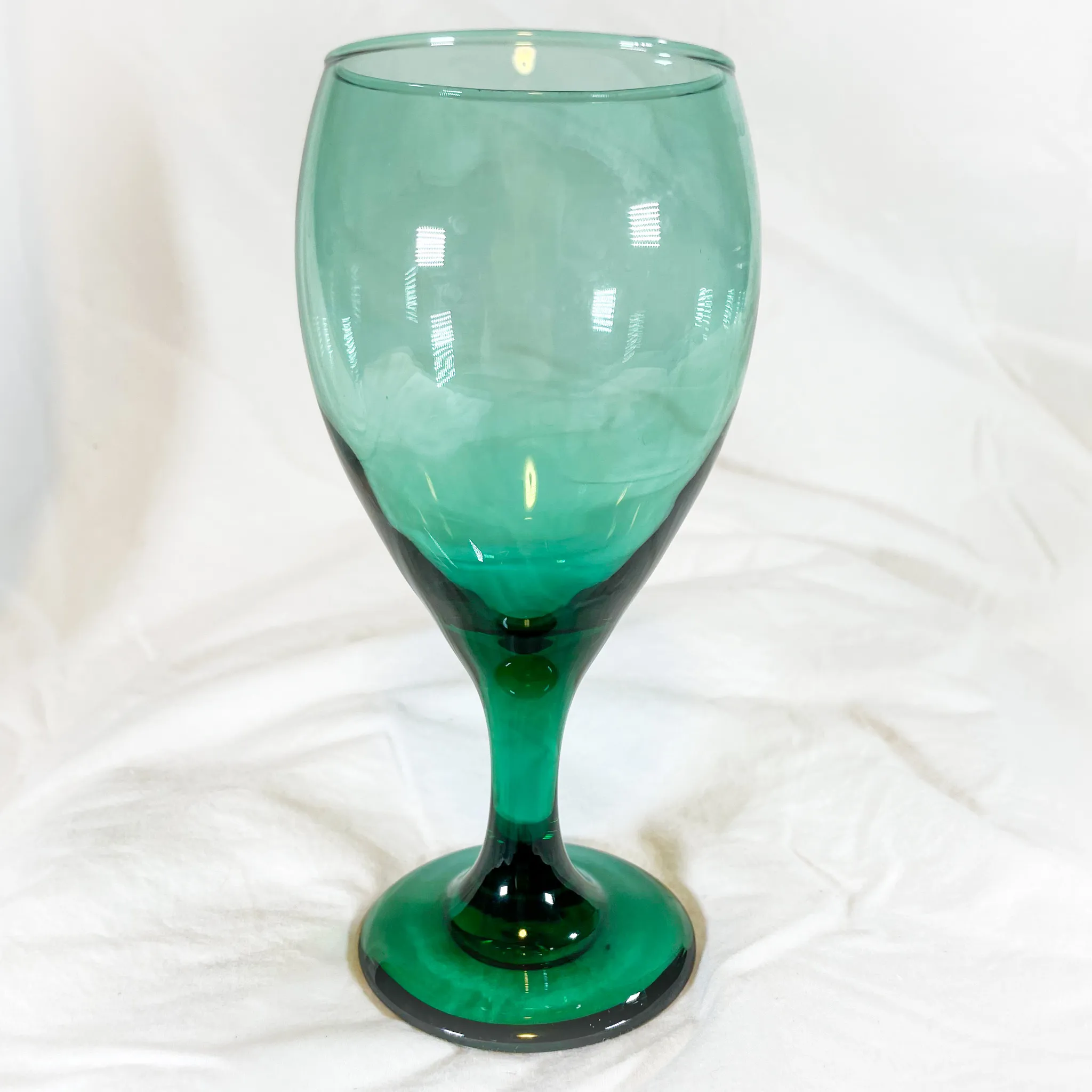 Varied Emerald Green Goblets