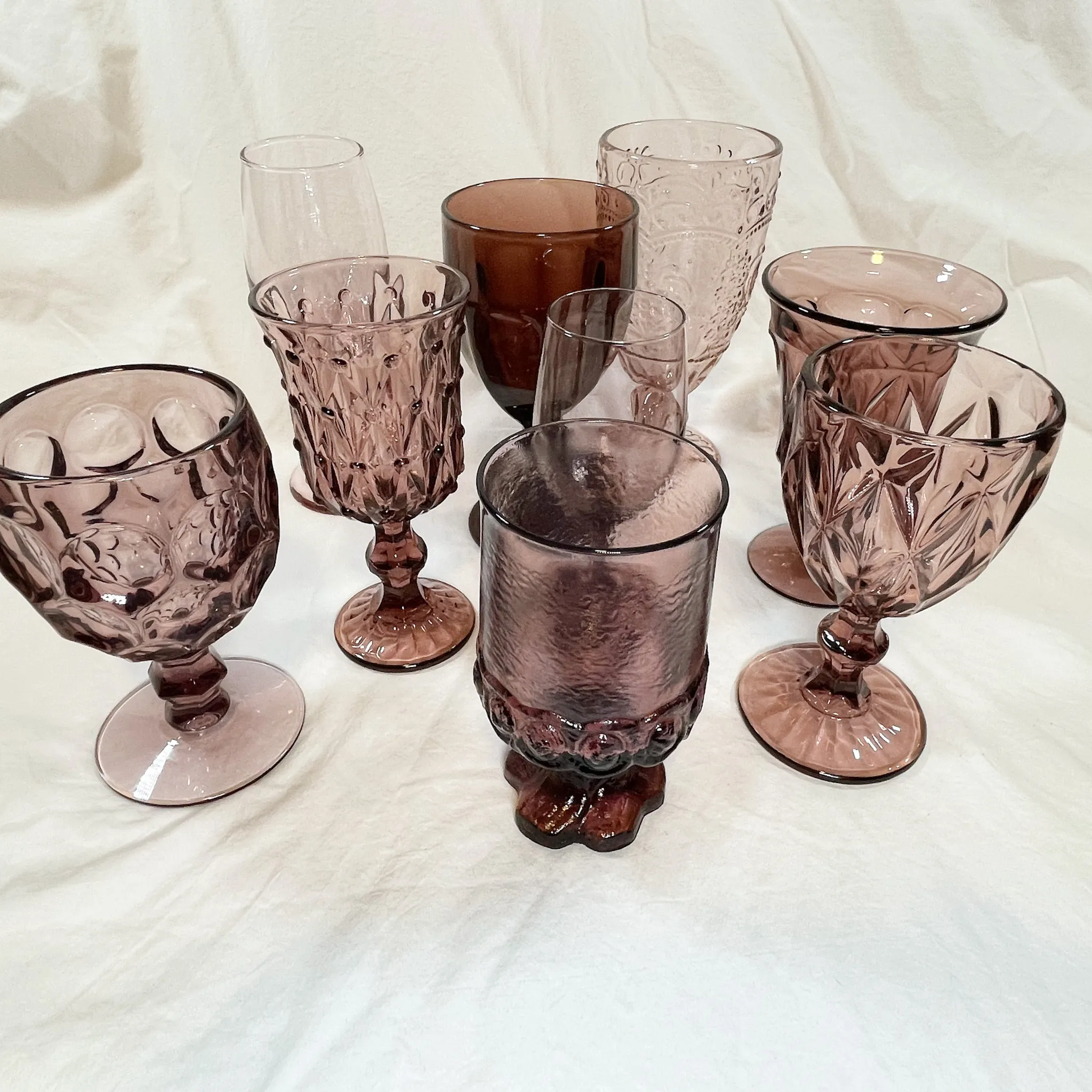 Eggplant/Plum Goblets
