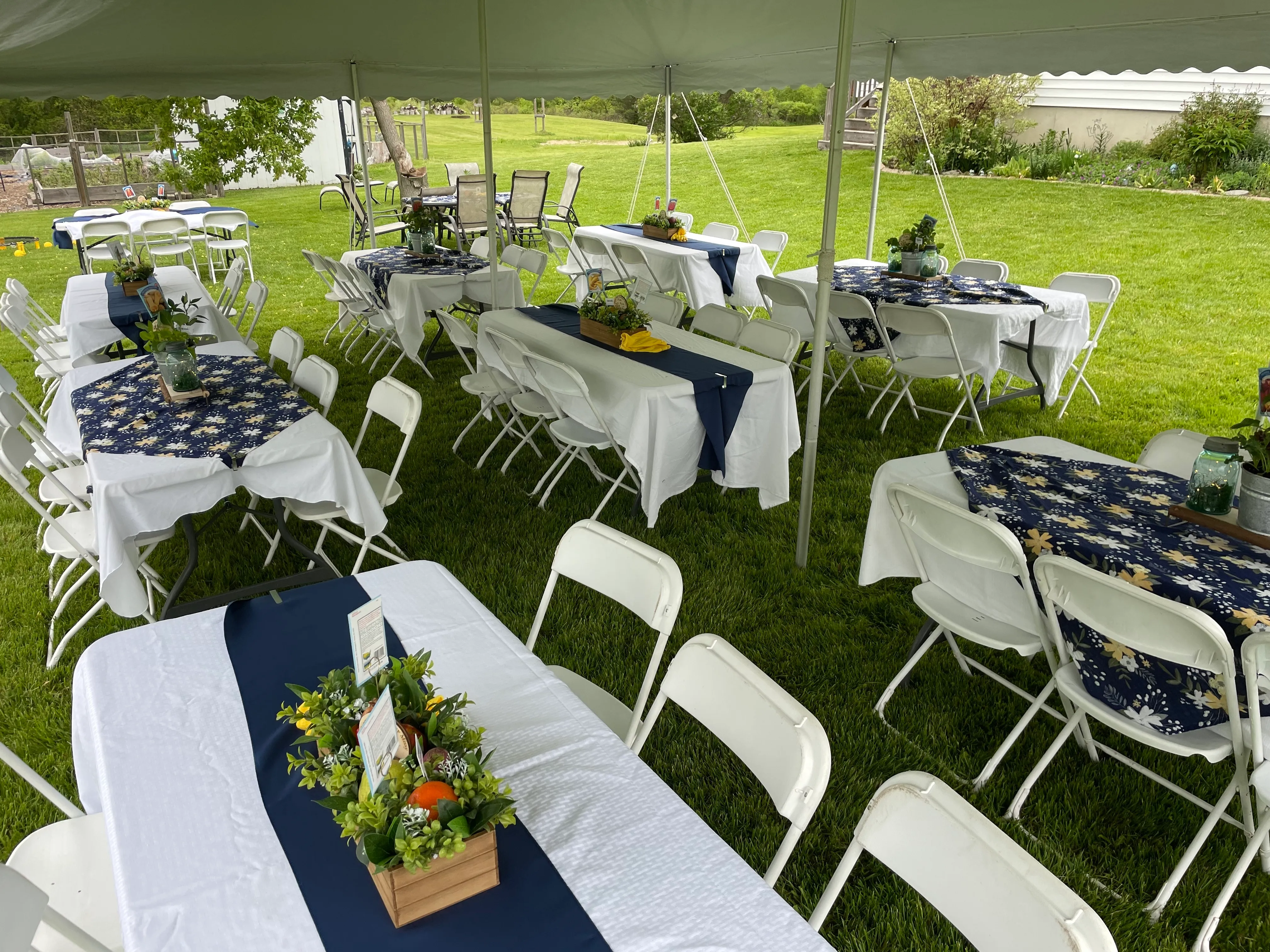 Navy Table Runner