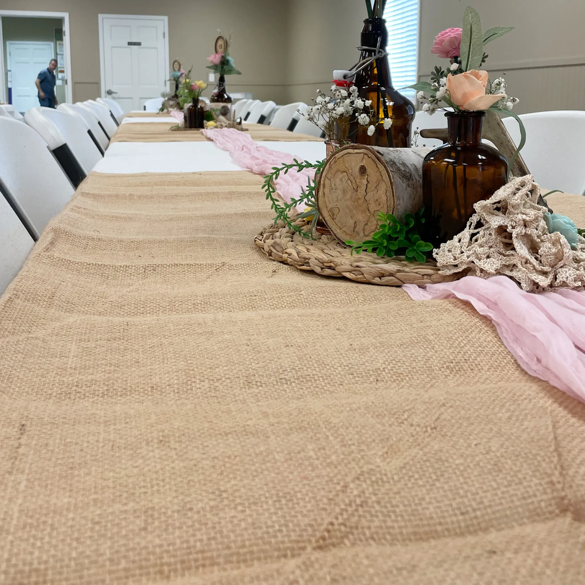 Burlap Table Cover