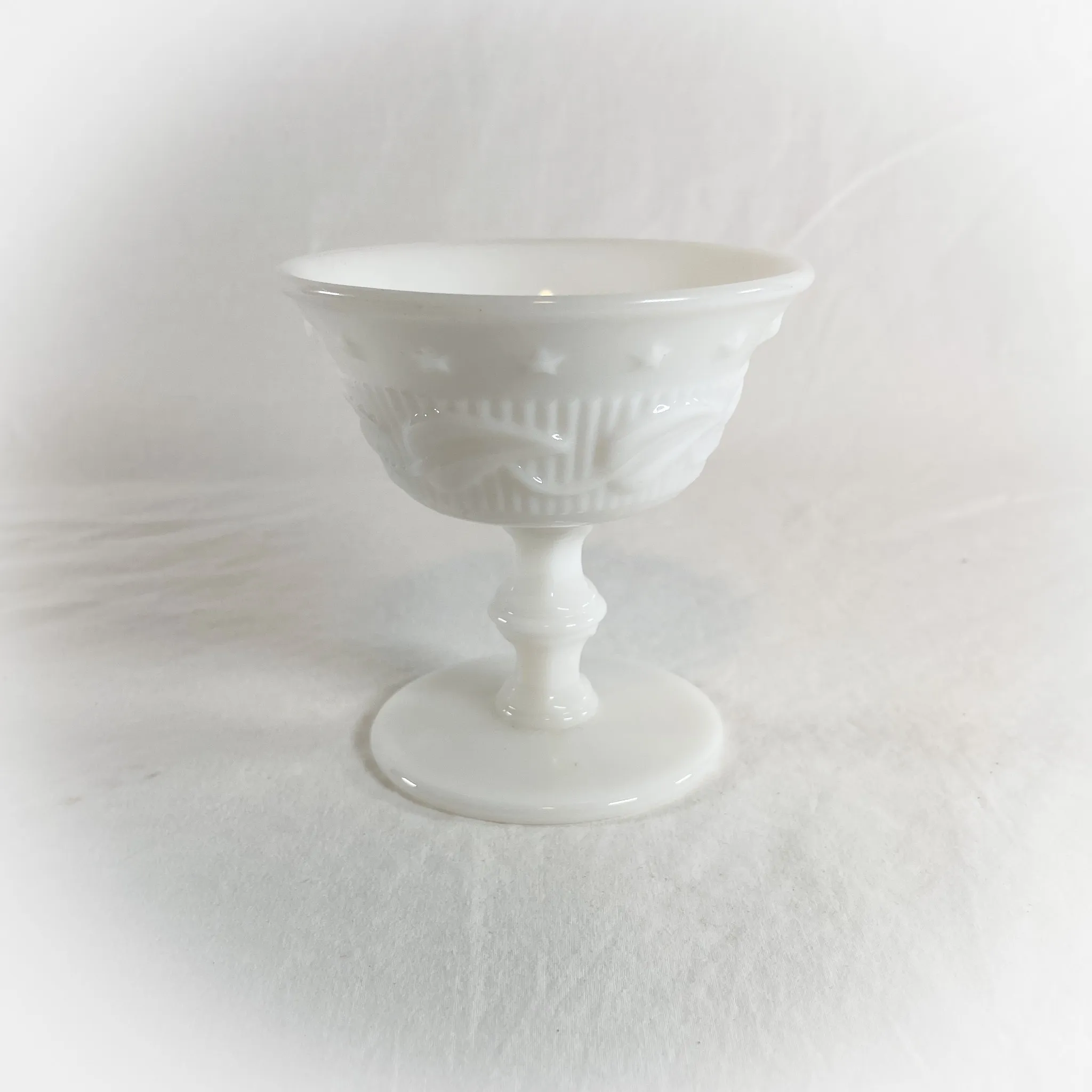 Milk Glass Pedestal Cups