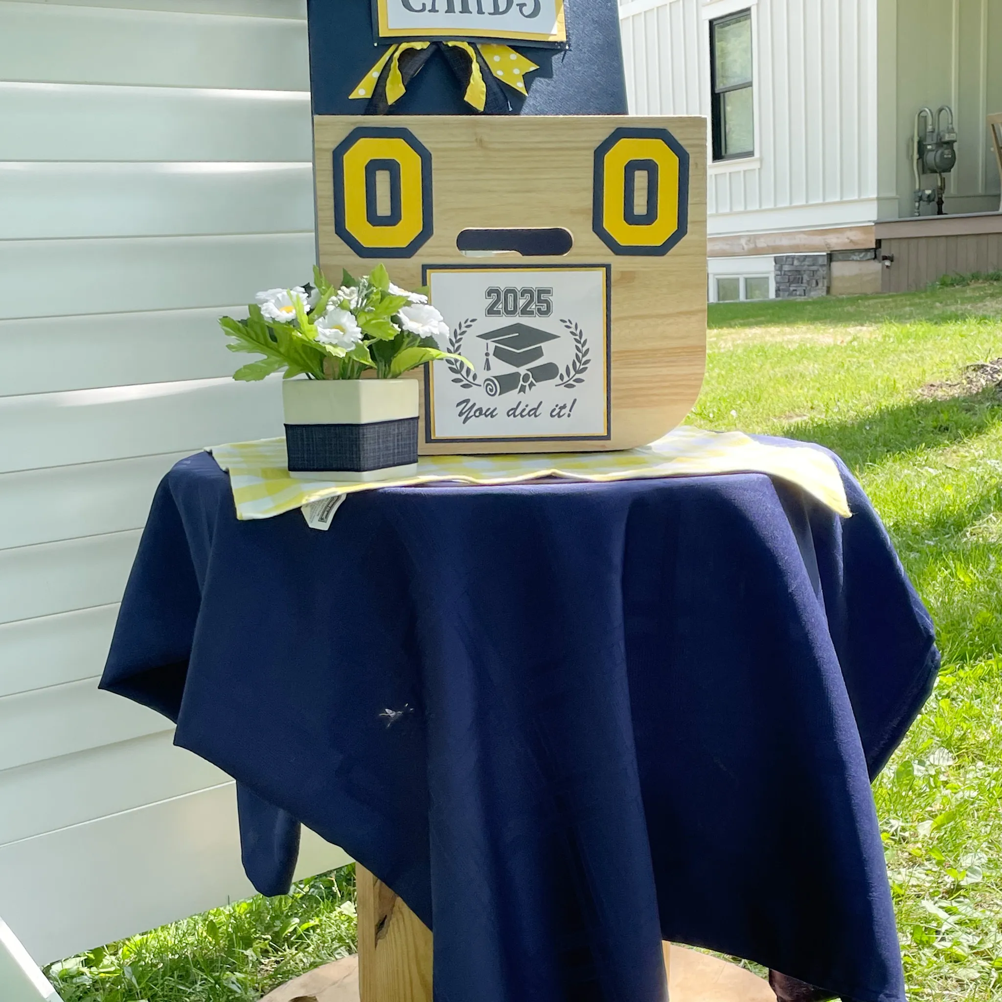 52" Navy Tablecloth