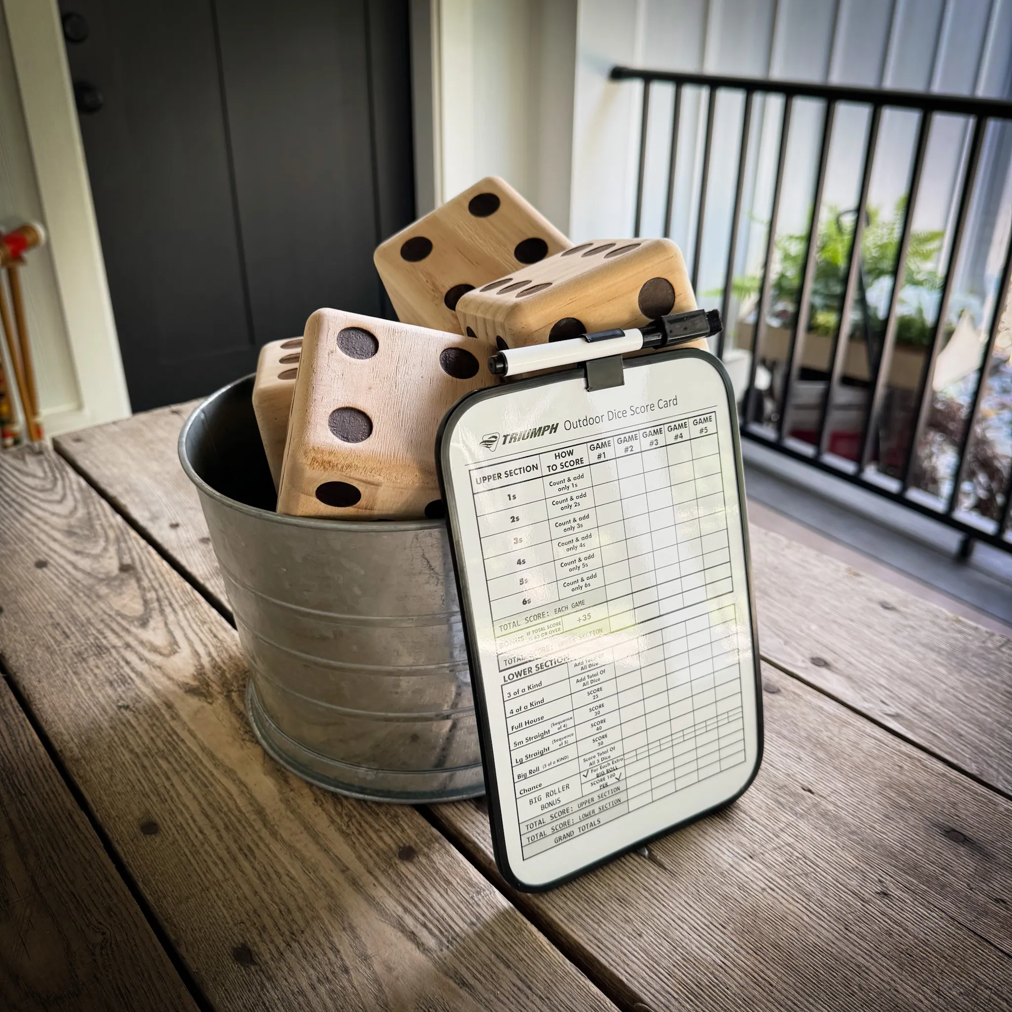 Yardzee, Wooden Set