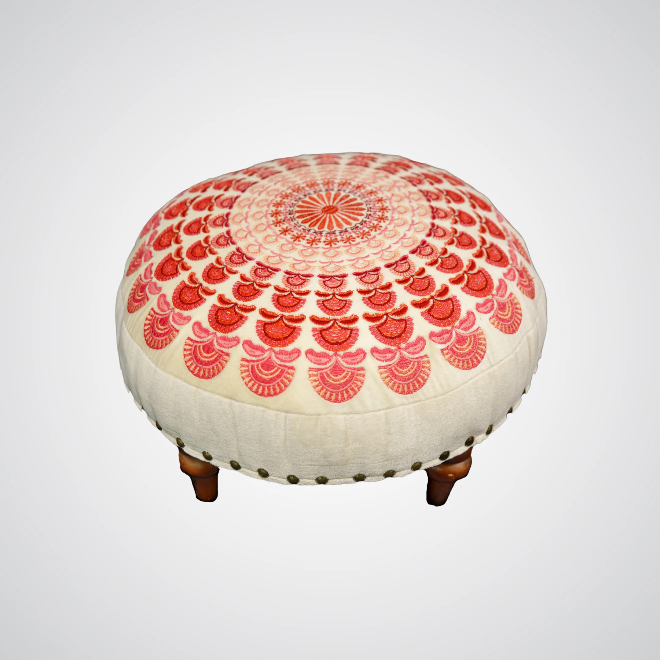Pink Mandala Stool