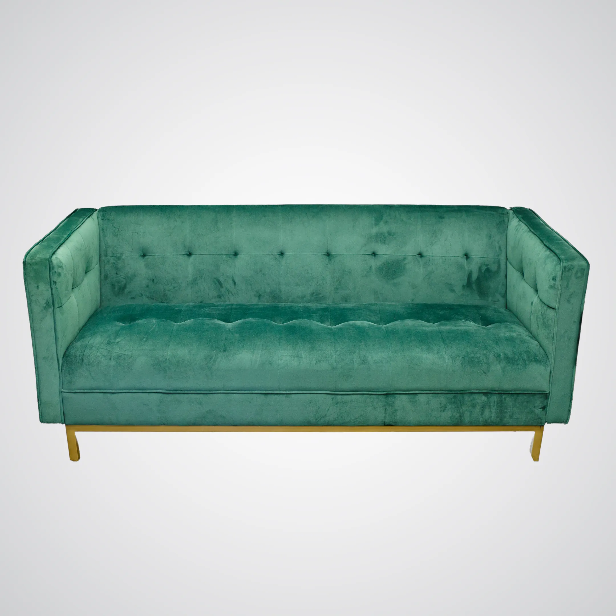 Hunter Green Velour Couch