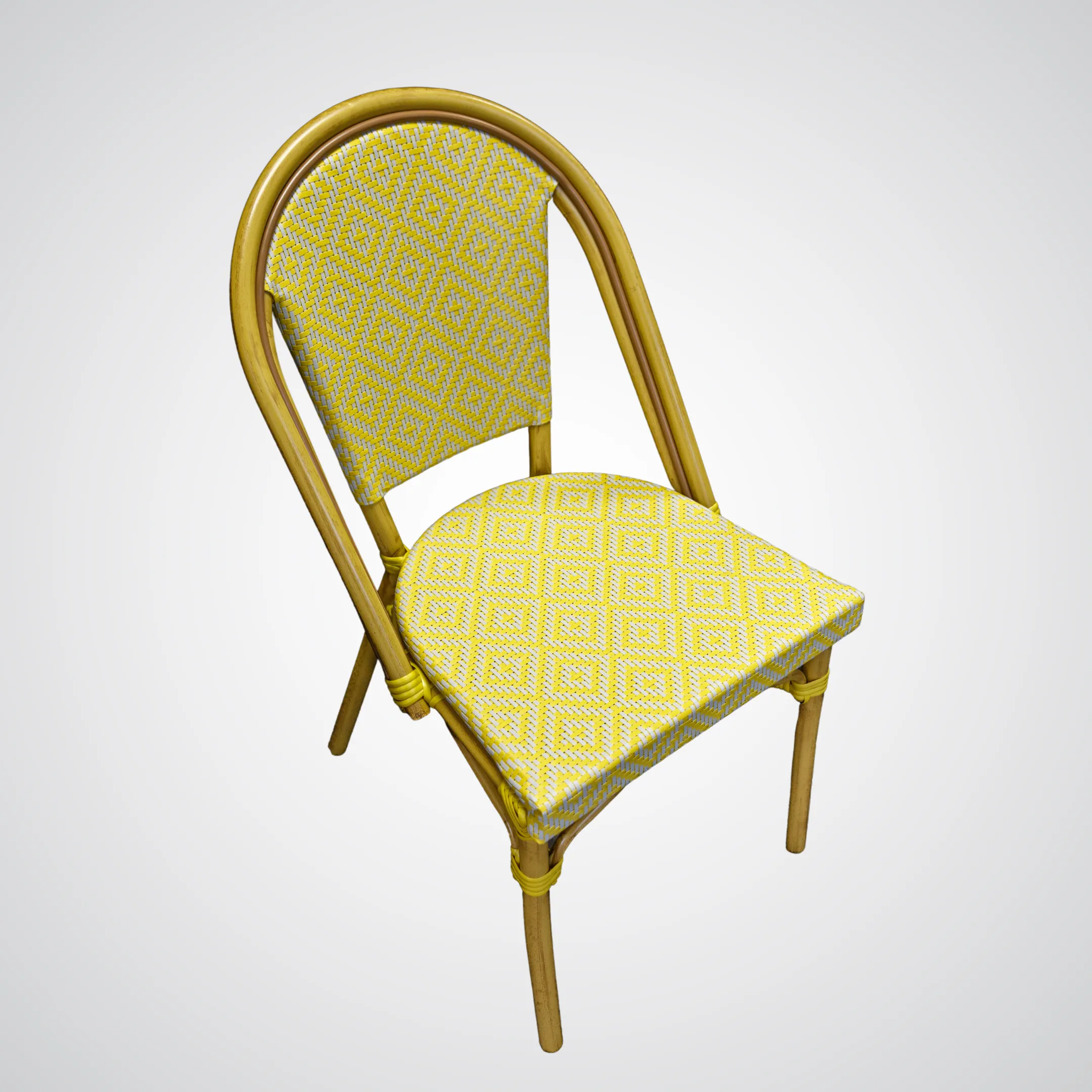 Yellow Rattan Chair
