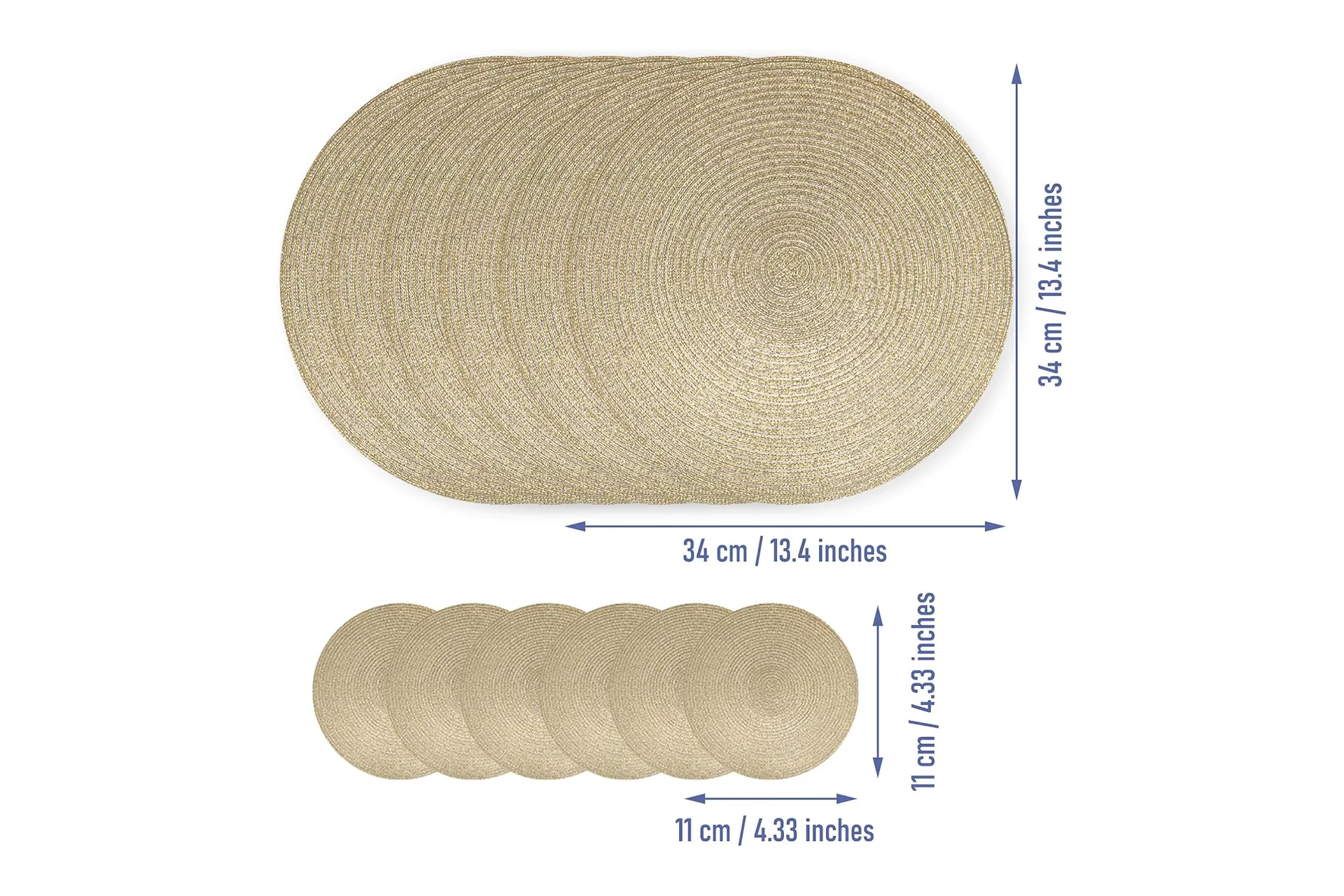Platzdeckchen gold