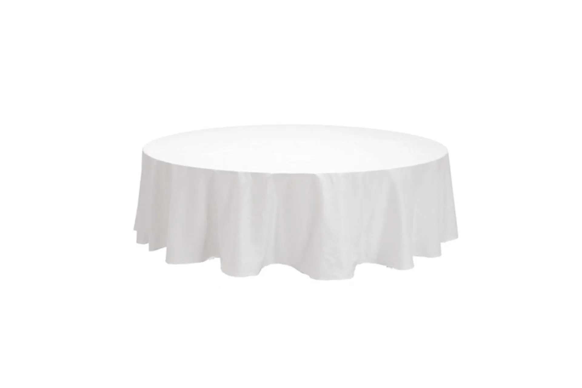 Tischdecke rund (weiß)