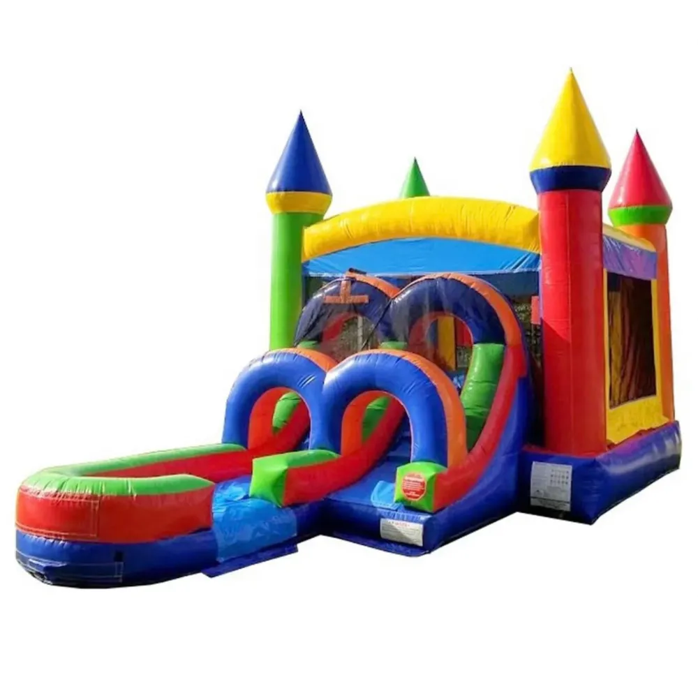 Rainbow Wet/Dry Bounce w/ Waterslide 2