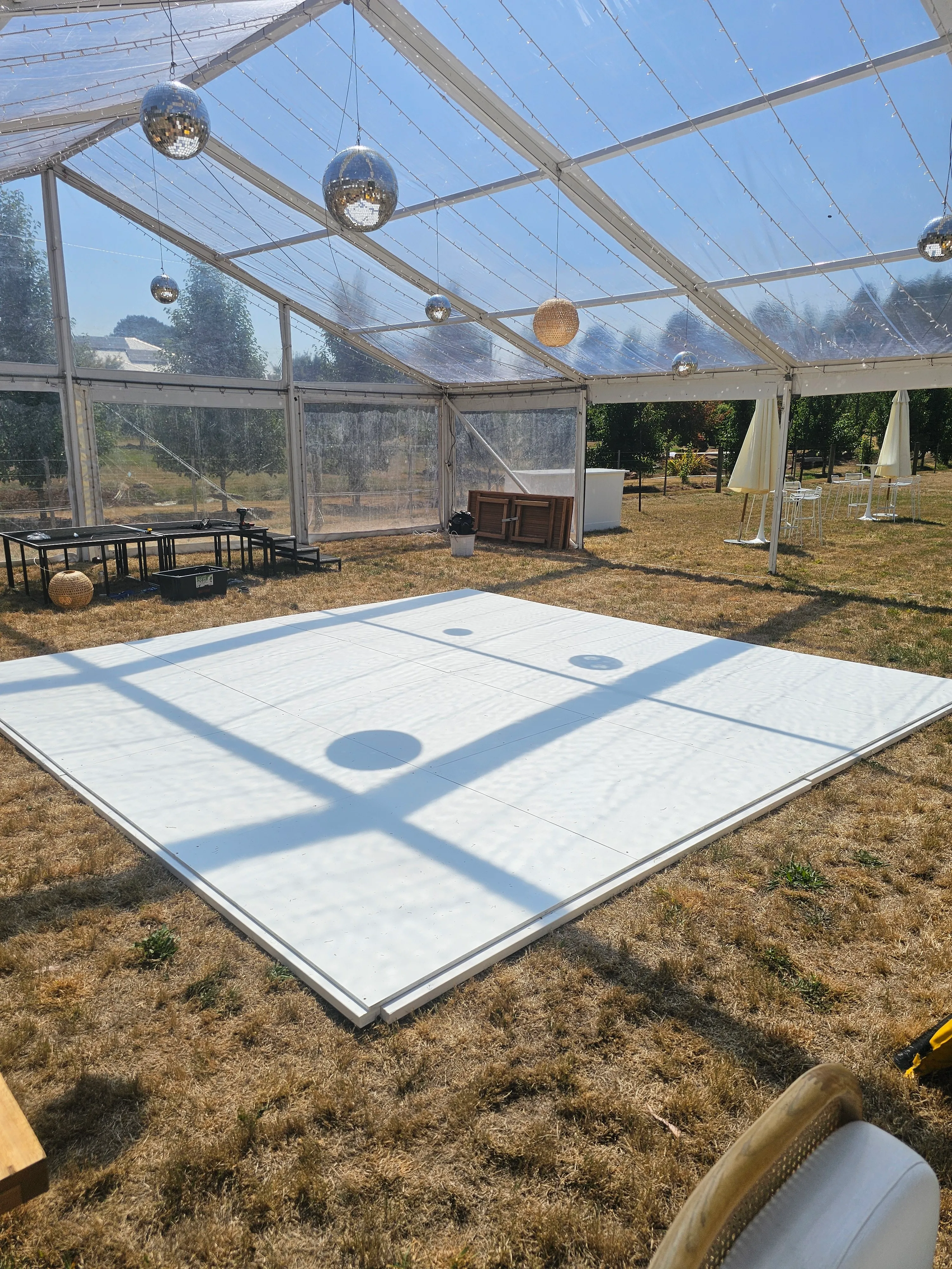 Dance floor White Outdoor