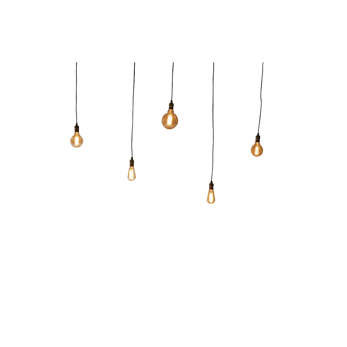 Lights - 5 Light Hanging Pendant w edison bulbs