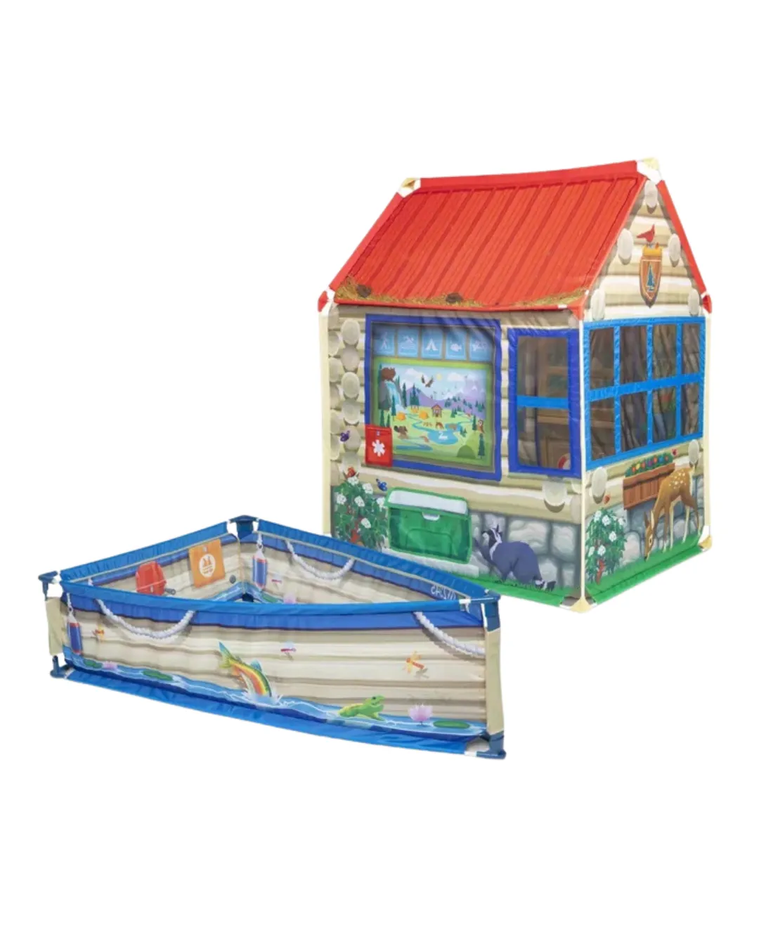 Melissa & Doug Let's Explore Park Ranger Cabin & Boat