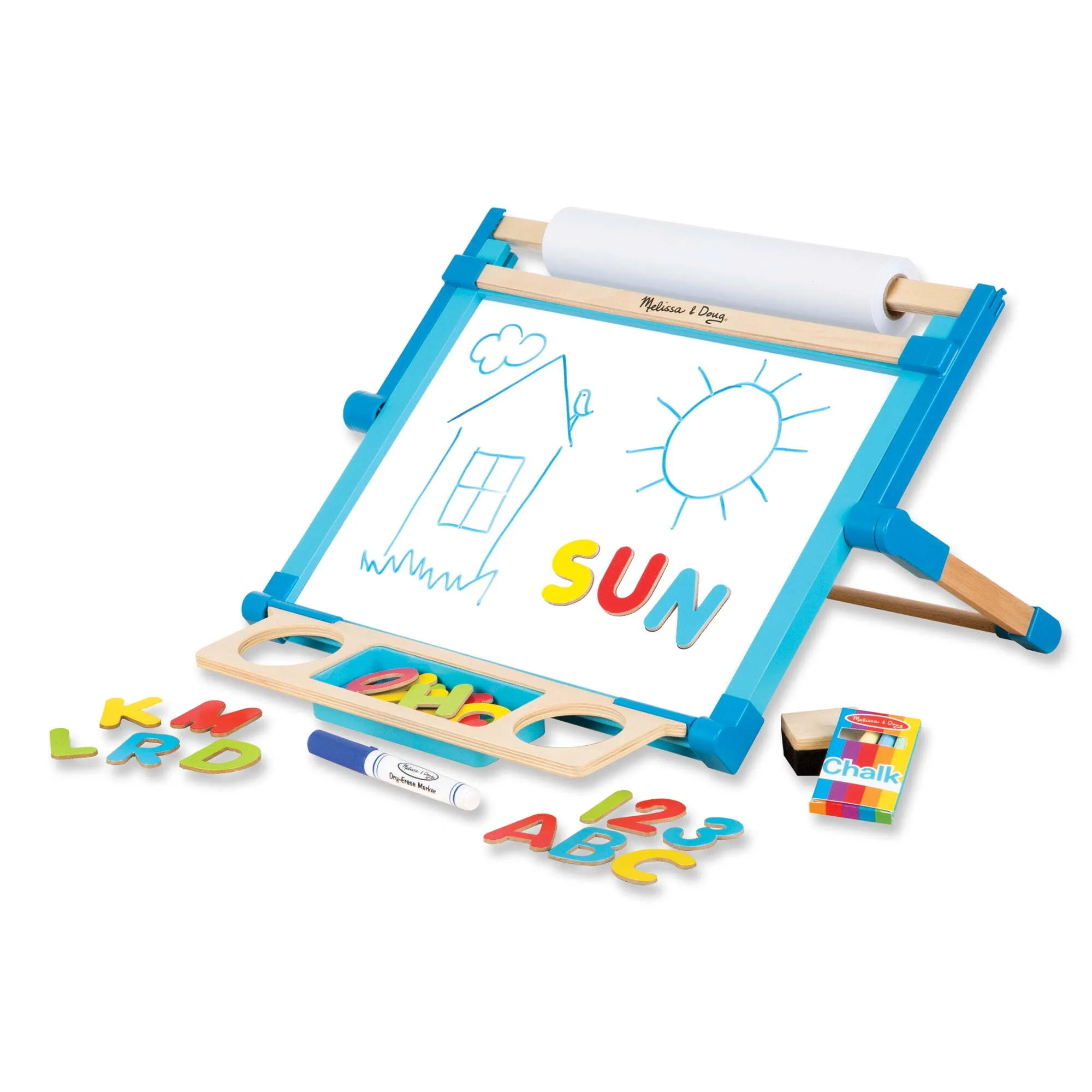 Melissa & Doug Tabletop Dry Erase Board & Chalkboard