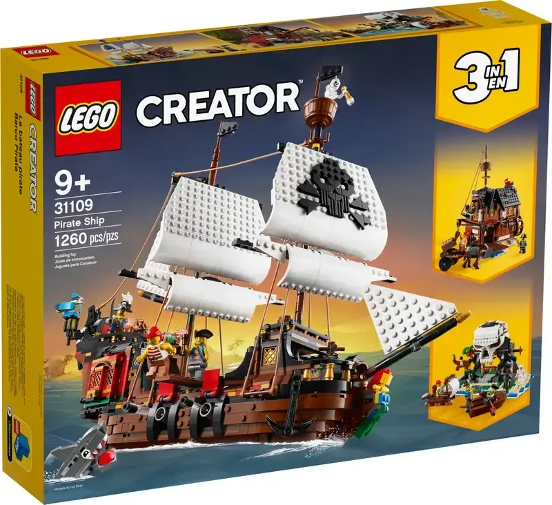 Lego Creator 3 in 1 Pirate Ship Set