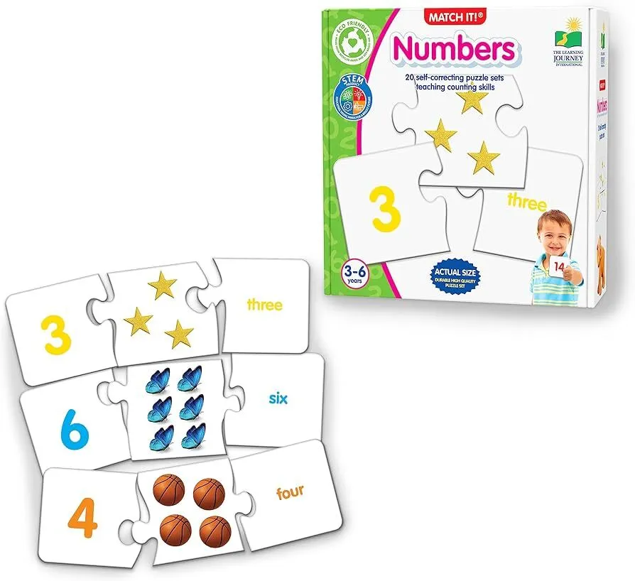 The Learning Journey Match It! Numbers