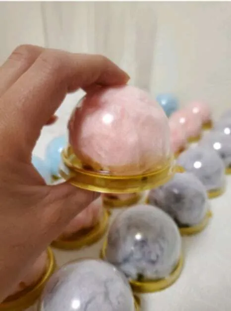Edible Glitter Bombs for drinks, with packaging and personalized labels. Min 20