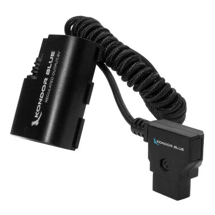 Cable D-Tap a Canon LP-E6 Dummy Battery  - Kondor Blue 