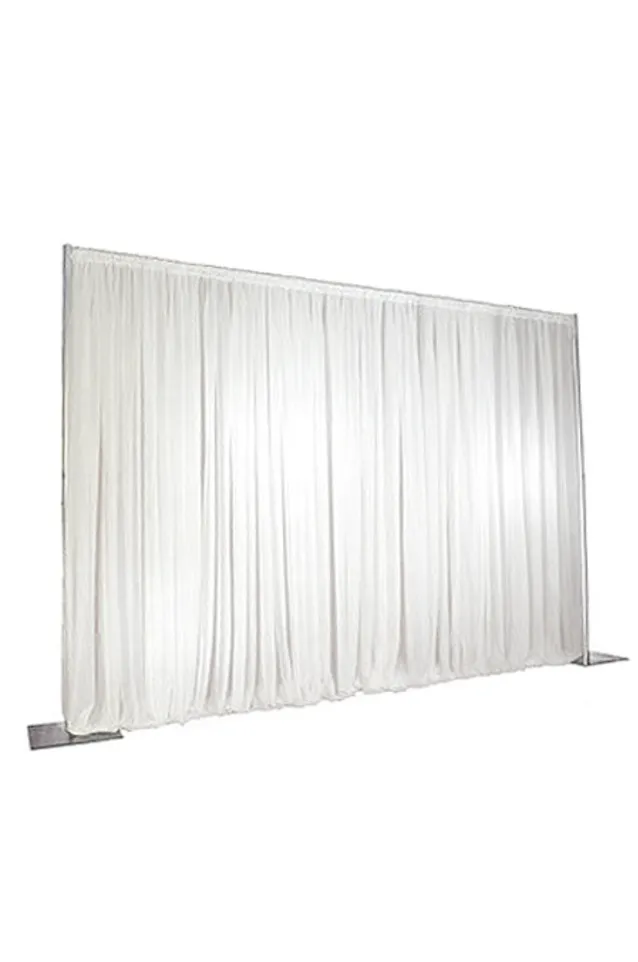 3x3m white satin BACK DROP